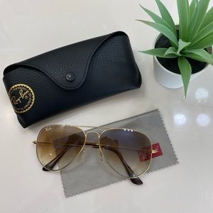 RAYBAN 58 mm Aviator Sunglasses